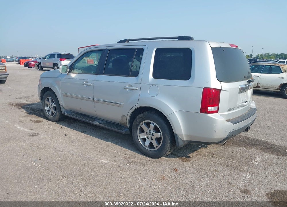 2009 HONDA PILOT TOURING VIN: 5FNYF48989B009118