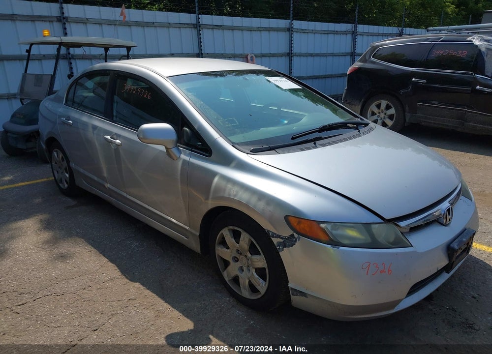 2007 HONDA CIVIC LX VIN: 1HGFA16567L082424