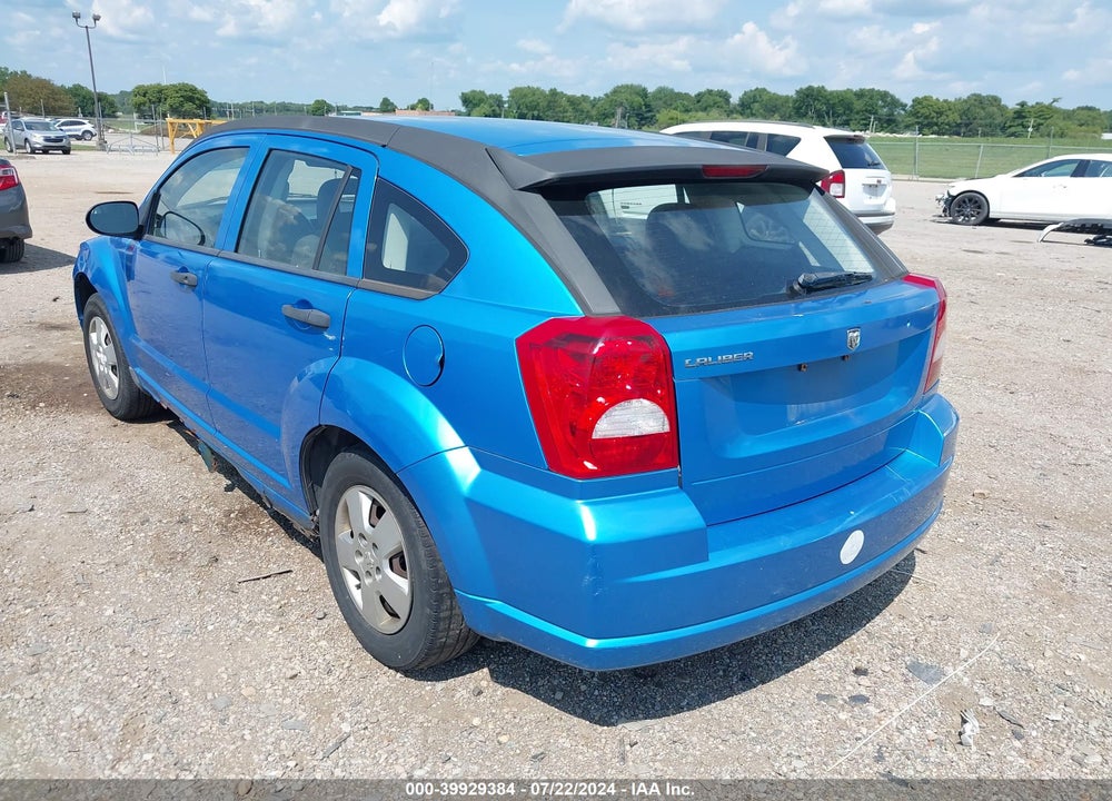 2008 DODGE CALIBER SE VIN: 1B3HB28B18D739740