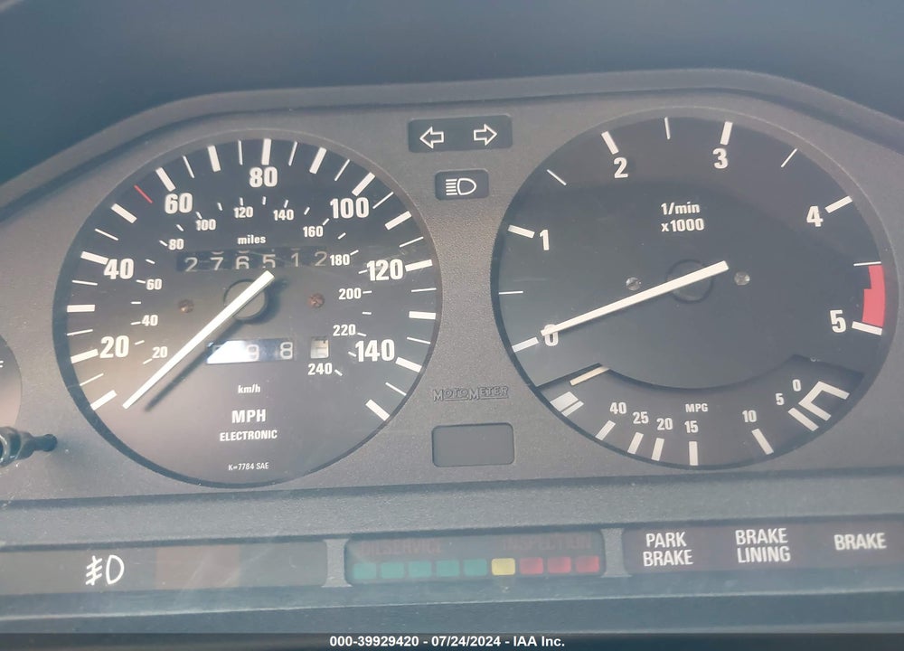 1987 BMW 325 E AUTOMATIC/AUTOMATIC VIN: WBAAB6401H1682210