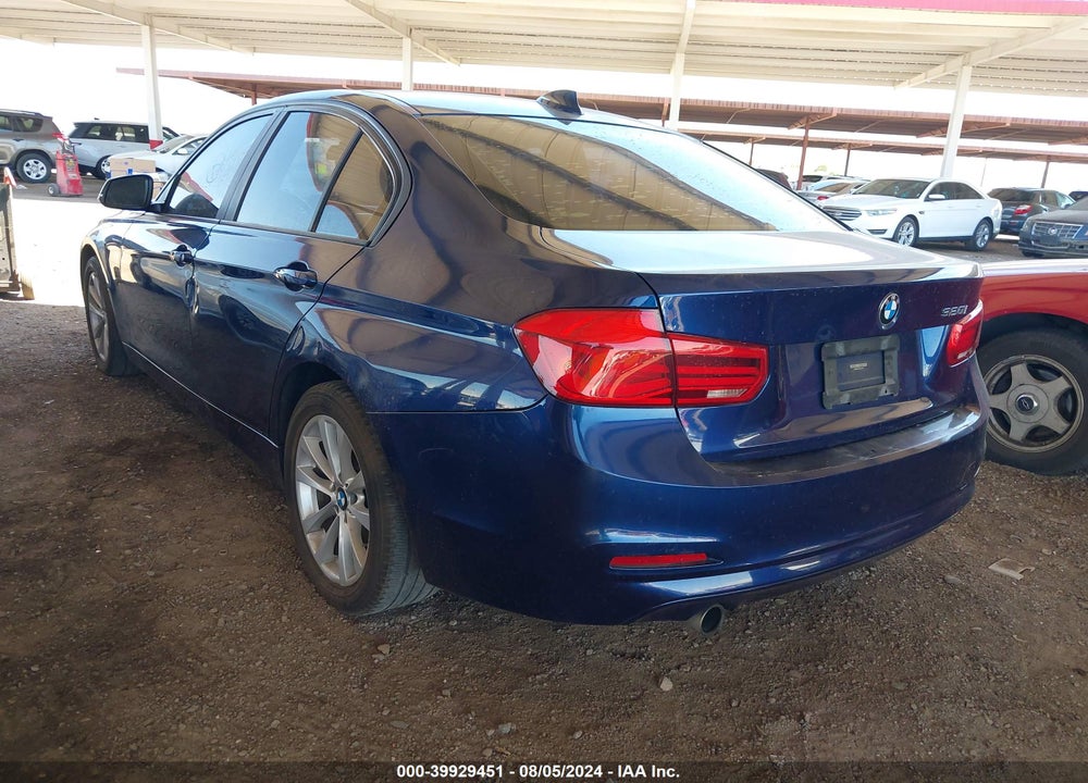 2016 BMW 320I VIN: WBA8A9C50GK616580
