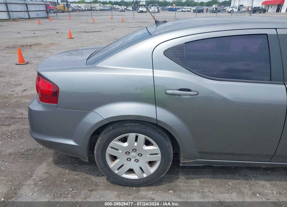 2012 DODGE AVENGER SE VIN: 1C3CDZABXCN324882