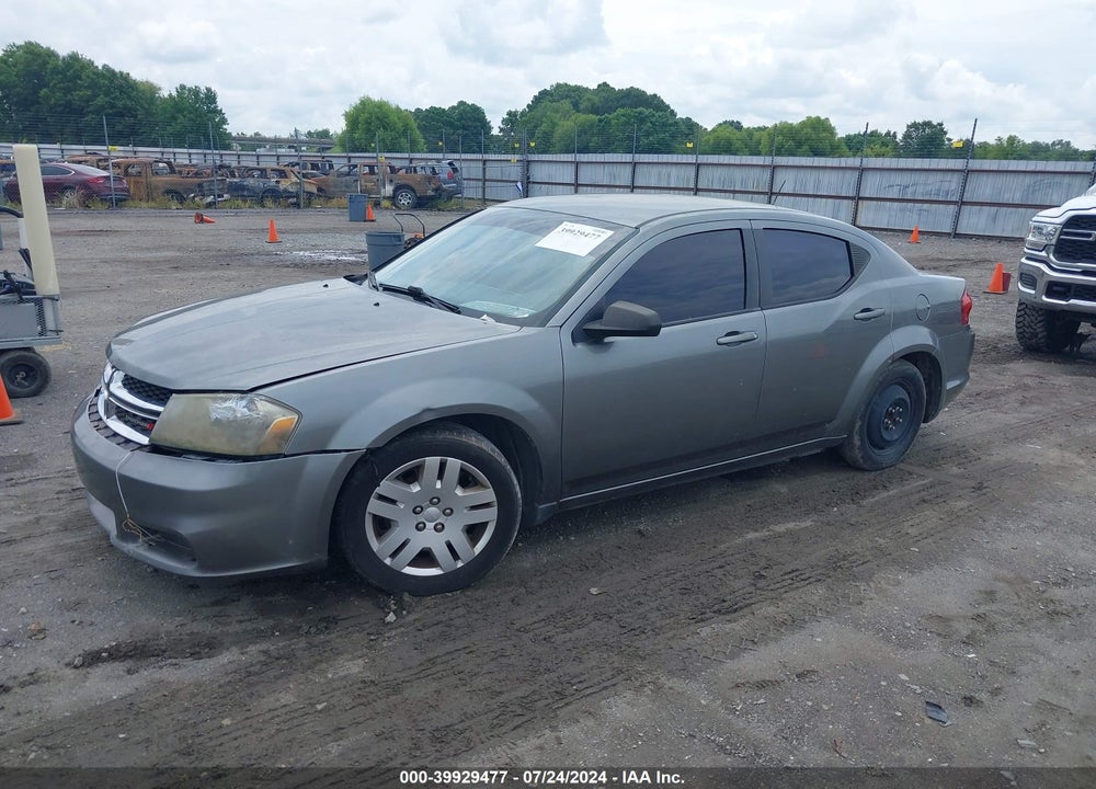 2012 DODGE AVENGER SE VIN: 1C3CDZABXCN324882