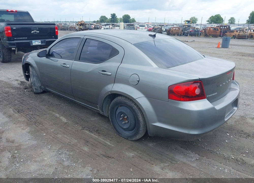 2012 DODGE AVENGER SE VIN: 1C3CDZABXCN324882