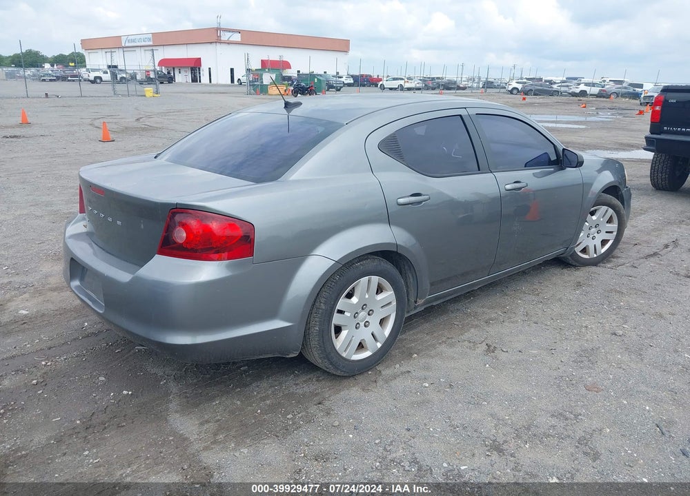 2012 DODGE AVENGER SE VIN: 1C3CDZABXCN324882