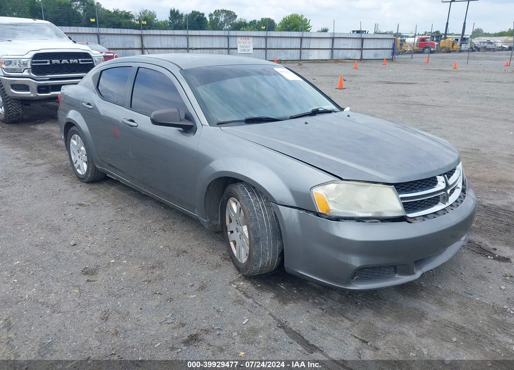 2012 DODGE AVENGER SE VIN: 1C3CDZABXCN324882
