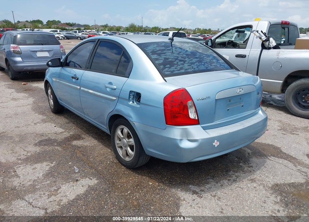 2007 HYUNDAI ACCENT GLS VIN: KMHCN46C37U142073