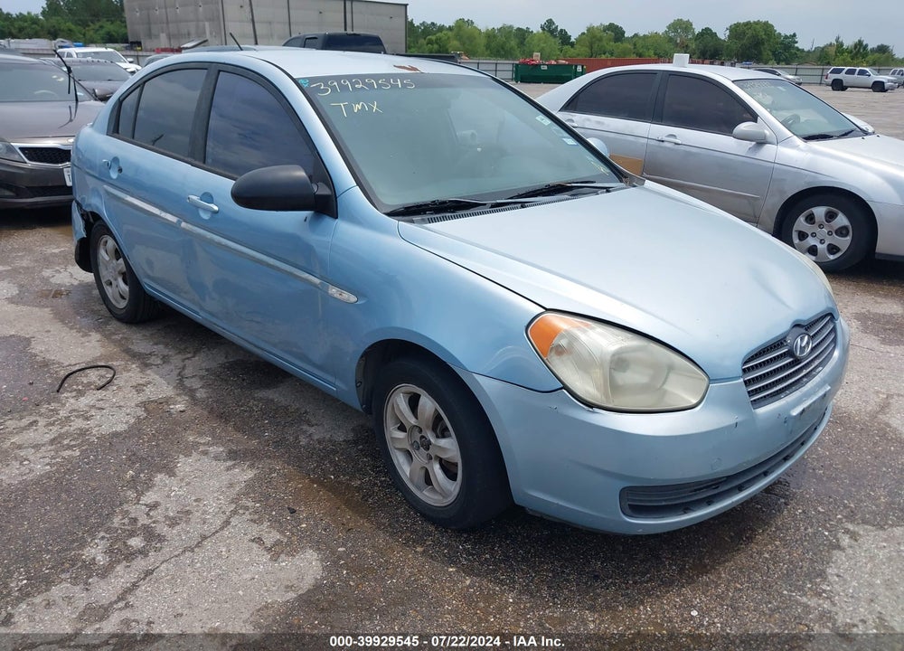 2007 HYUNDAI ACCENT GLS VIN: KMHCN46C37U142073