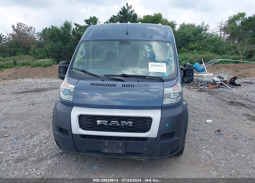 2020 RAM PROMASTER 3500 CARGO VAN HIGH ROOF 159 WB EXT VIN: 3C6URVJG1LE107058