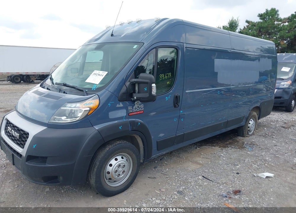 2020 RAM PROMASTER 3500 CARGO VAN HIGH ROOF 159 WB EXT VIN: 3C6URVJG1LE107058