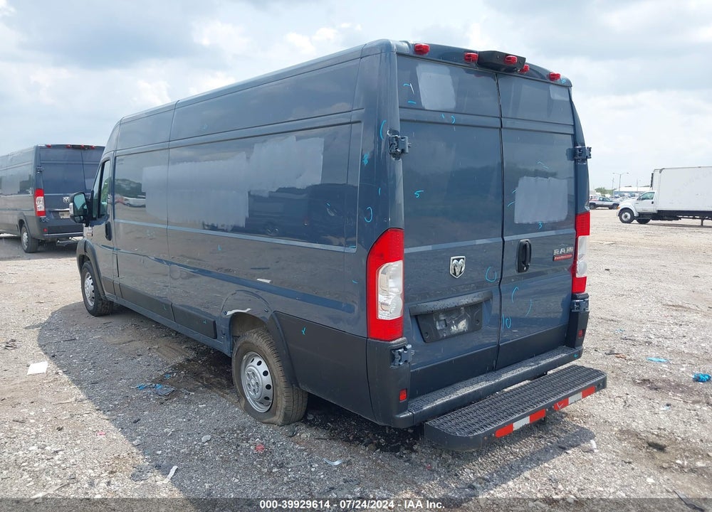 2020 RAM PROMASTER 3500 CARGO VAN HIGH ROOF 159 WB EXT VIN: 3C6URVJG1LE107058