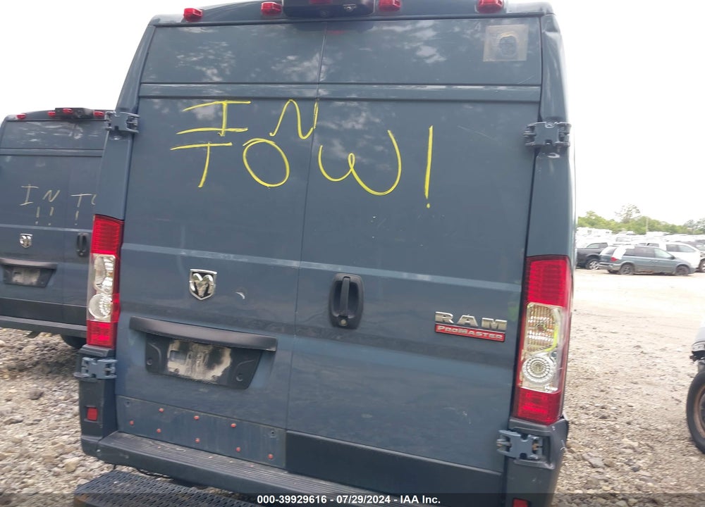 2020 RAM PROMASTER 3500 CARGO VAN HIGH ROOF 159 WB EXT VIN: 3C6URVJG3LE117865