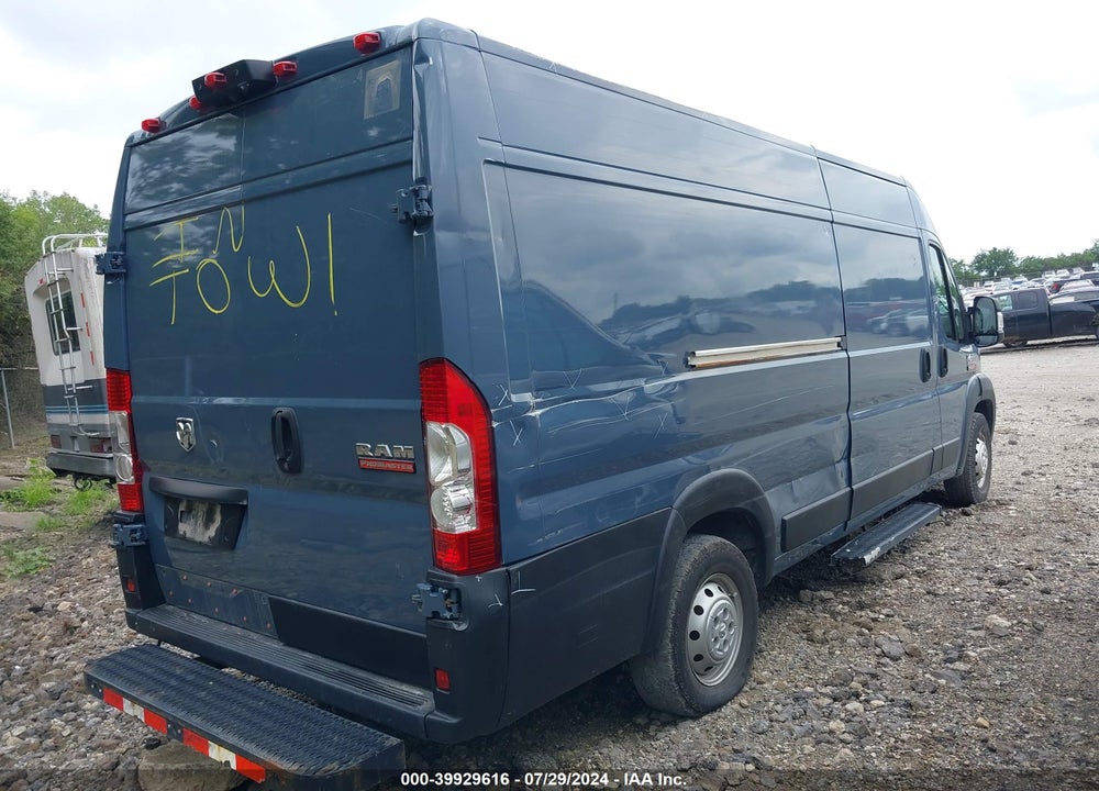 2020 RAM PROMASTER 3500 CARGO VAN HIGH ROOF 159 WB EXT VIN: 3C6URVJG3LE117865