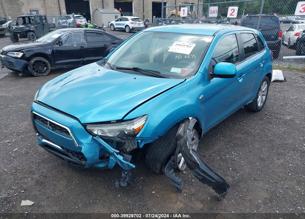 2014 MITSUBISHI OUTLANDER SPORT ES VIN: 4A4AP3AU0EE009870
