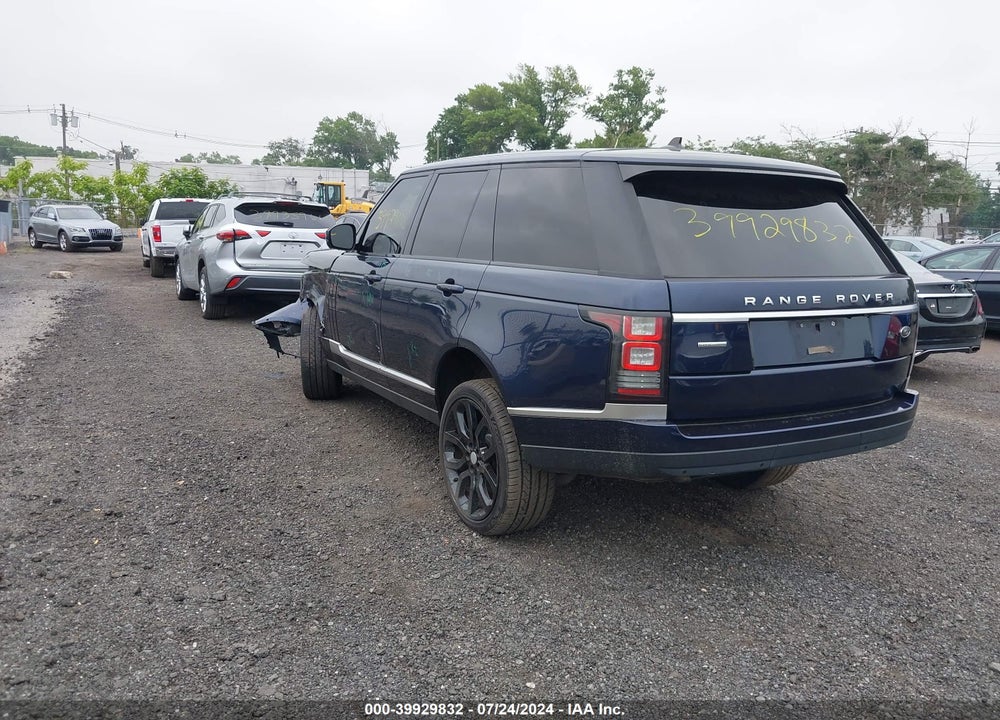 2015 LAND ROVER RANGE ROVER 5.0L V8 SUPERCHARGED VIN: SALGS2TF8FA238761