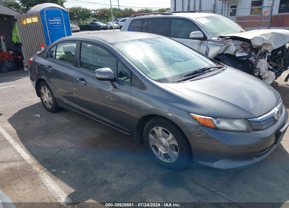 2012 HONDA CIVIC HYBRID VIN: JHMFB4F27CS006194