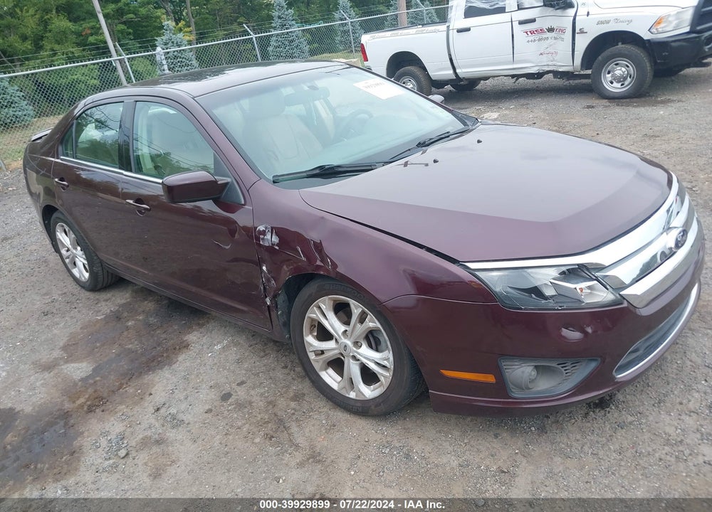 2012 FORD FUSION SE VIN: 3FAHP0HG5CR406446