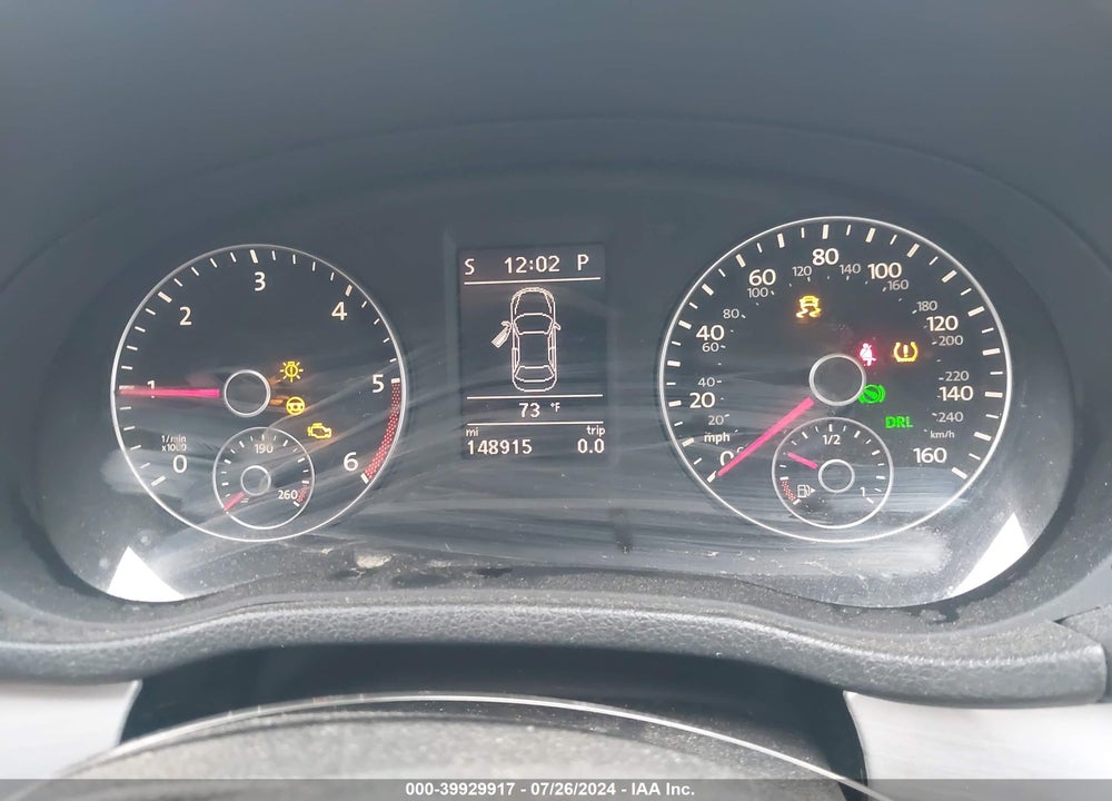 2013 VOLKSWAGEN PASSAT 2.0L TDI SE VIN: 1VWBN7A32DC044854