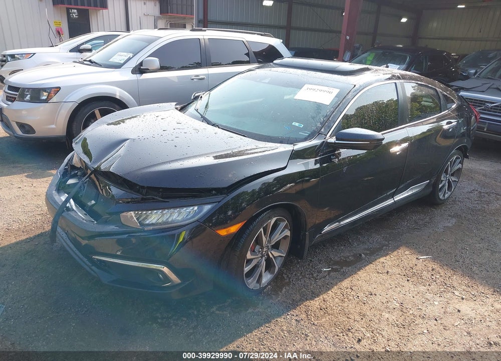 2019 HONDA CIVIC TOURING VIN: 19XFC1F90KE201646