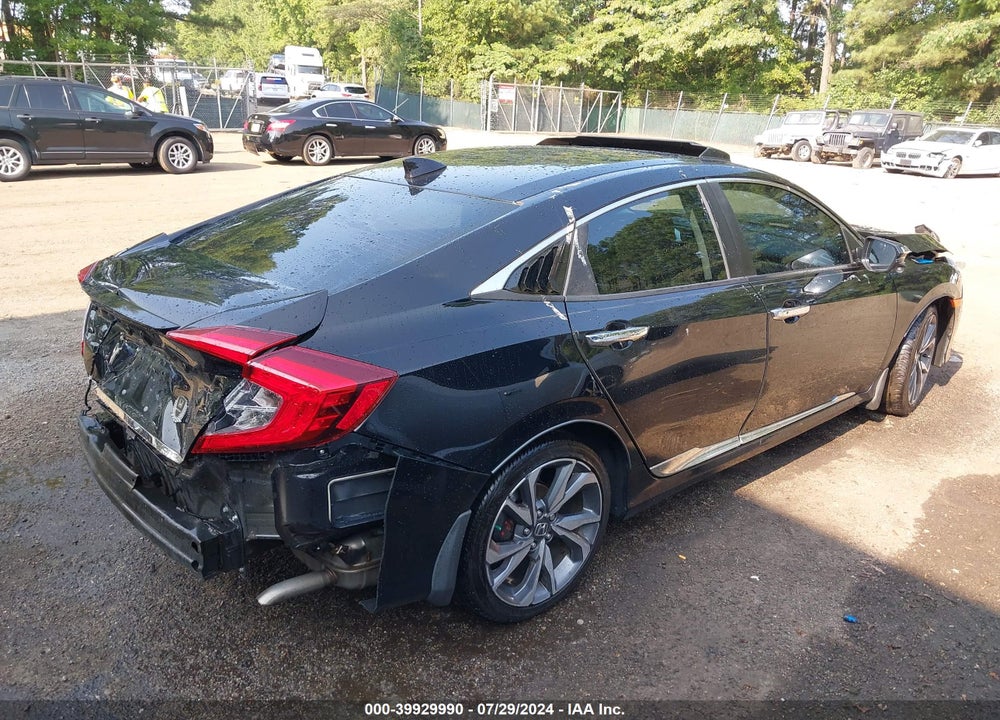 2019 HONDA CIVIC TOURING VIN: 19XFC1F90KE201646