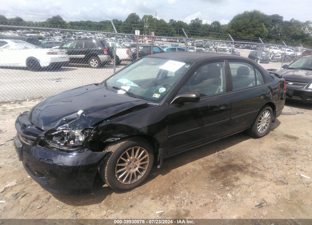 2005 HONDA CIVIC LX VIN: 2HGES16585H598271