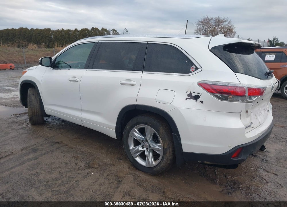 2014 TOYOTA HIGHLANDER LIMITED V6 VIN: 5TDDKRFH4ES050076