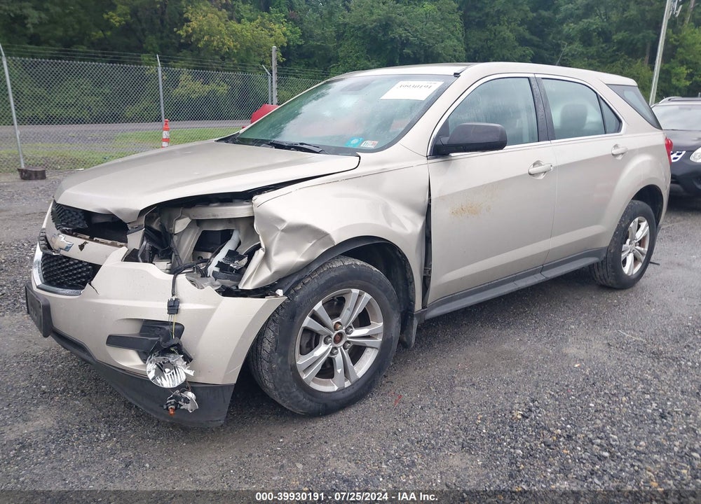 2012 CHEVROLET EQUINOX LS VIN: 2GNFLCEK6C6221649