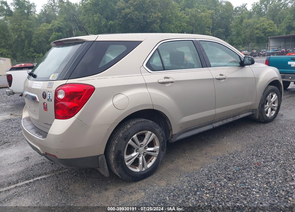 2012 CHEVROLET EQUINOX LS VIN: 2GNFLCEK6C6221649