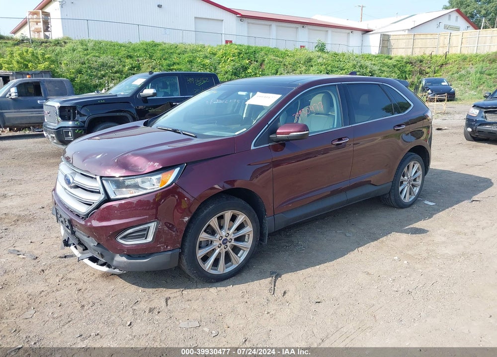2017 FORD EDGE TITANIUM VIN: 2FMPK4K93HBC08827