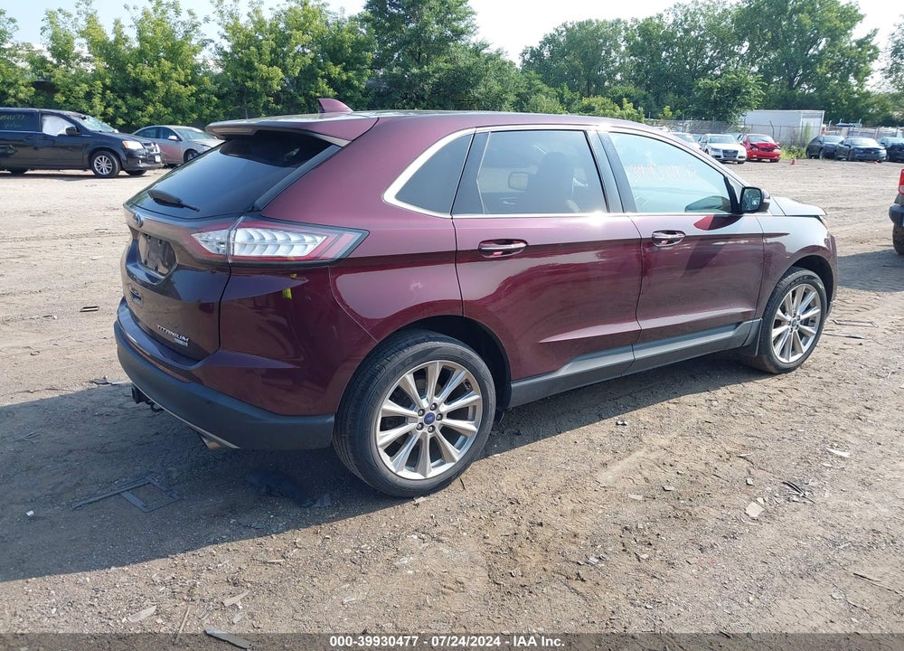 2017 FORD EDGE TITANIUM VIN: 2FMPK4K93HBC08827