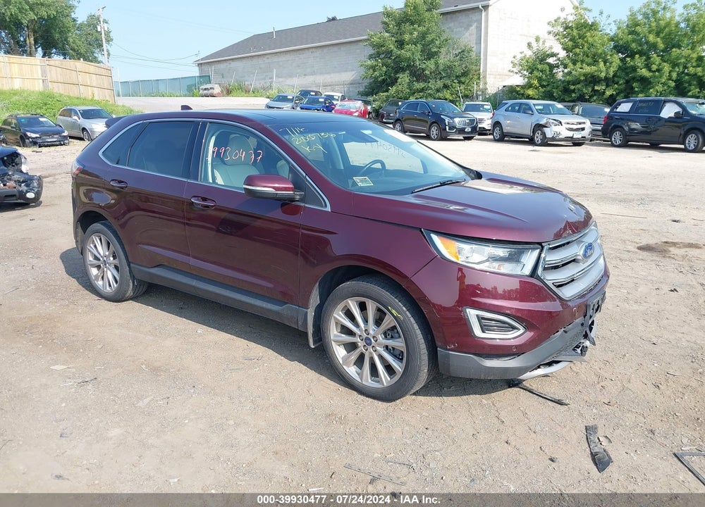 2017 FORD EDGE TITANIUM VIN: 2FMPK4K93HBC08827