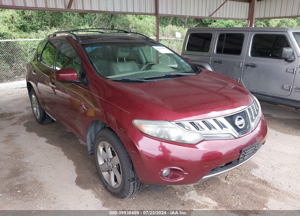 2010 NISSAN MURANO SL VIN: JN8AZ1MU2AW016488