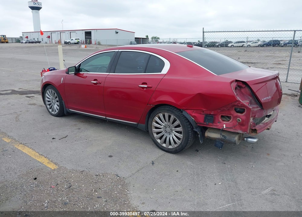 2013 LINCOLN MKS VIN: 1LNHL9EKXDG614782