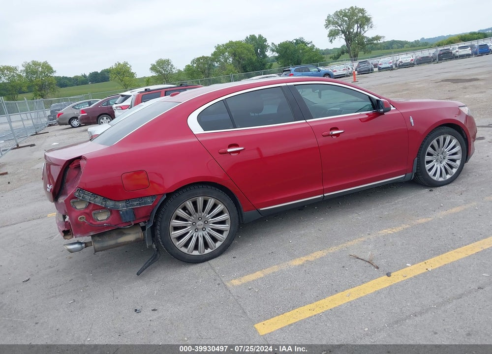 2013 LINCOLN MKS VIN: 1LNHL9EKXDG614782