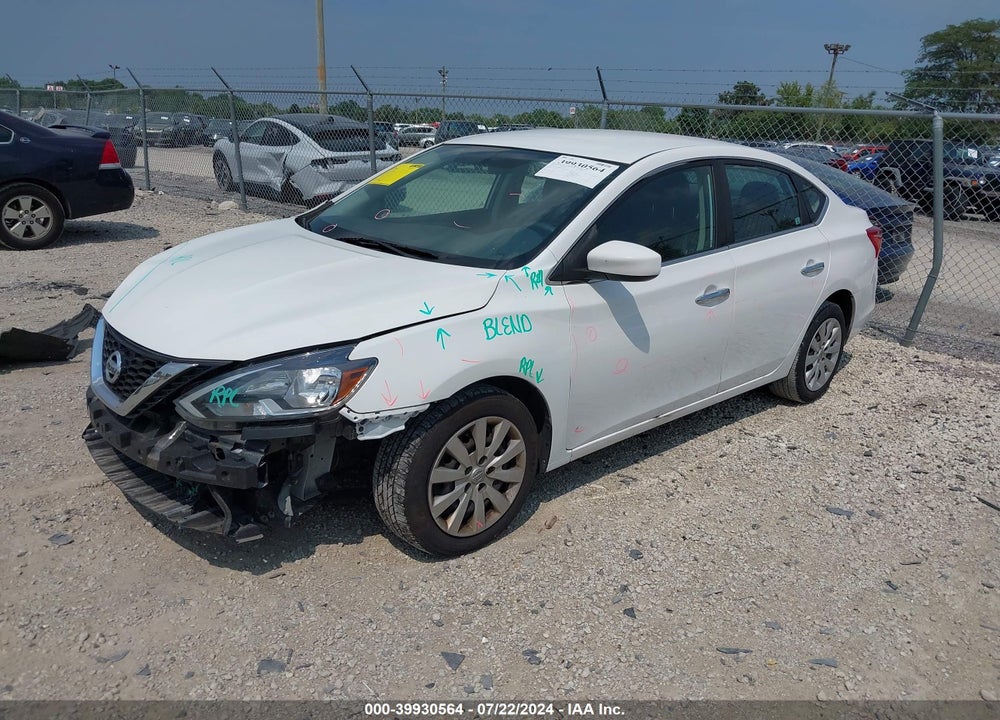 2019 NISSAN SENTRA S VIN: 3N1AB7AP5KY444182