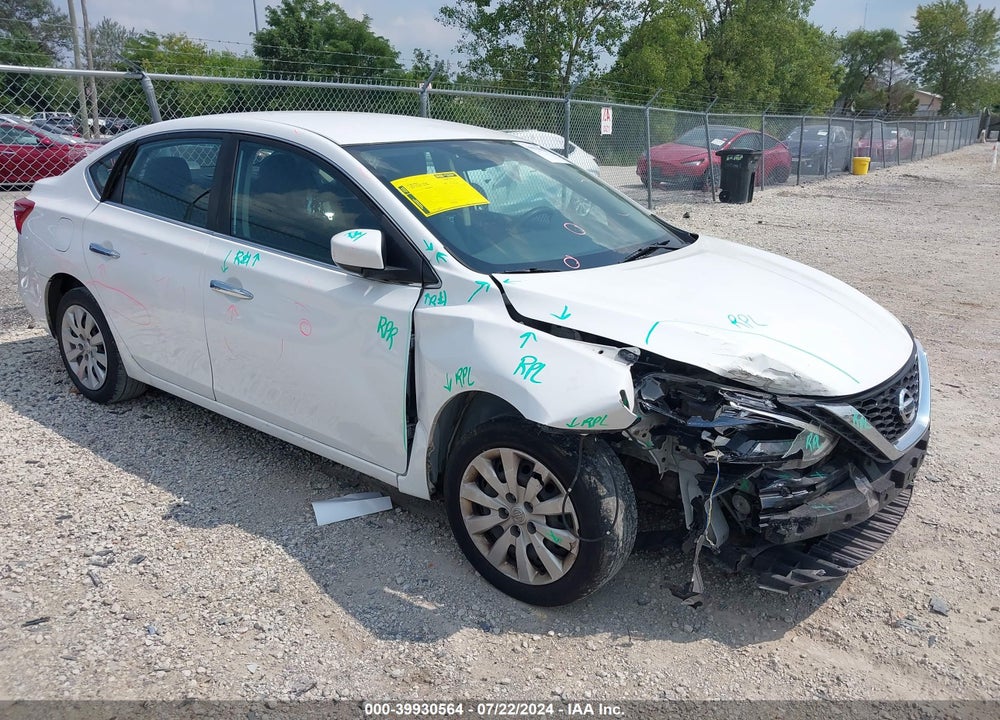 2019 NISSAN SENTRA S VIN: 3N1AB7AP5KY444182
