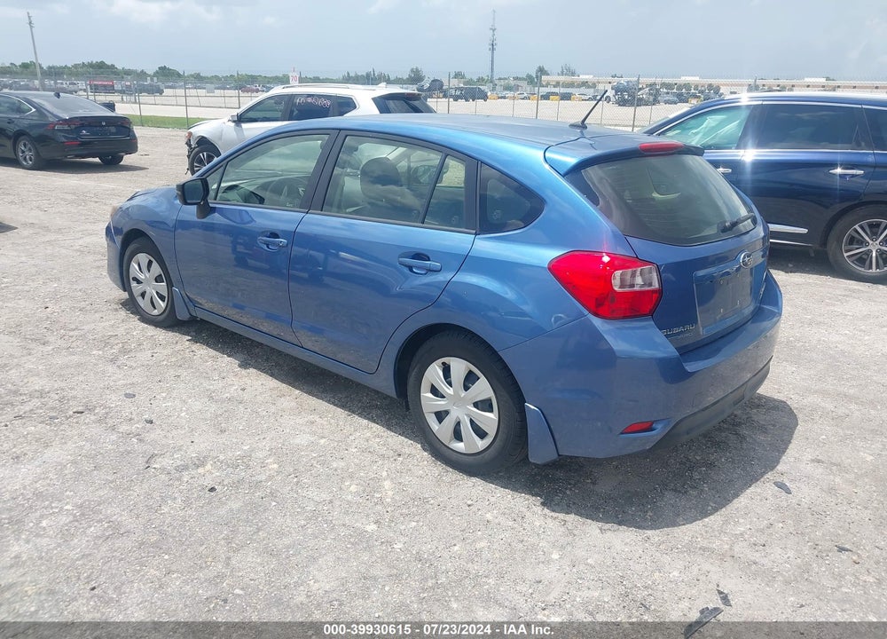 2015 SUBARU IMPREZA 2.0I VIN: JF1GPAA69FH326303