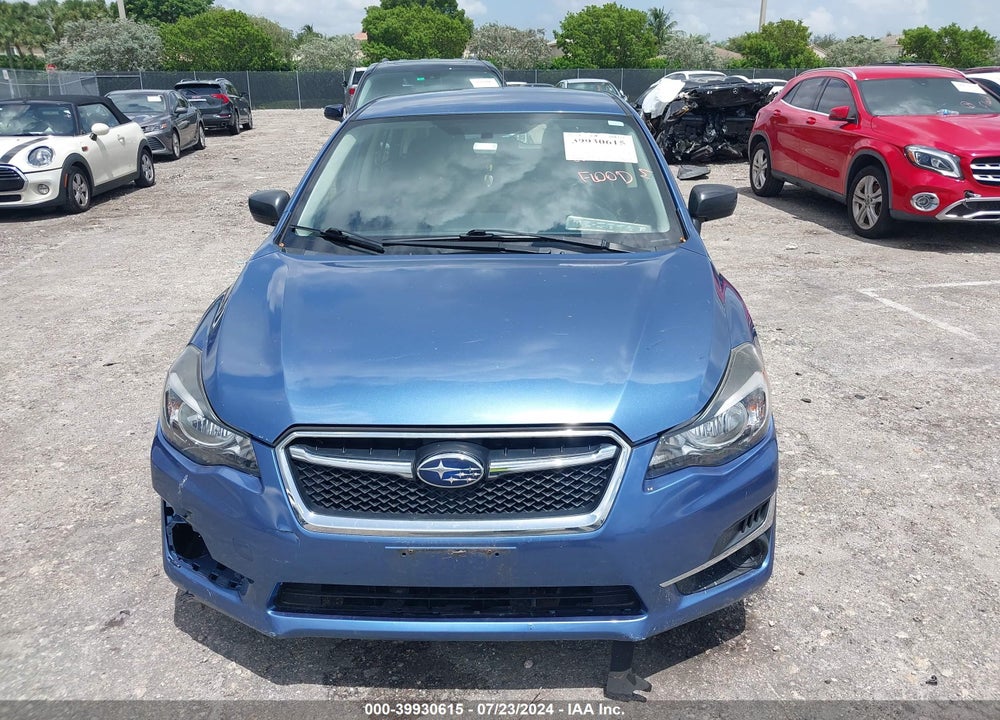 2015 SUBARU IMPREZA 2.0I VIN: JF1GPAA69FH326303
