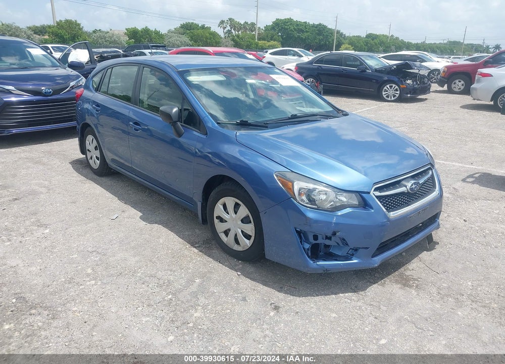 2015 SUBARU IMPREZA 2.0I VIN: JF1GPAA69FH326303