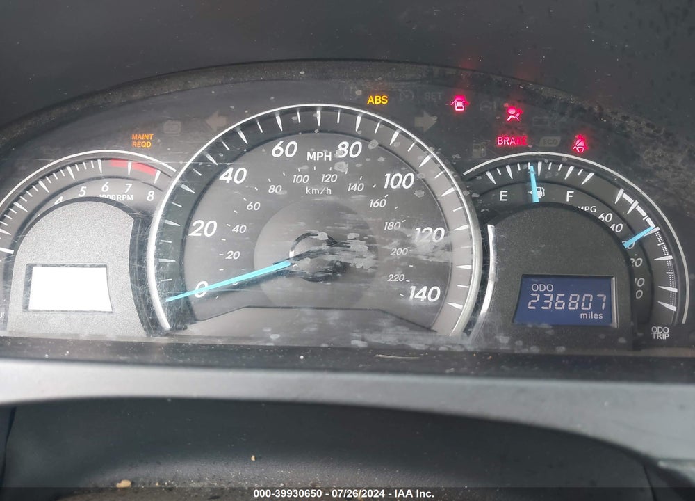 2012 TOYOTA CAMRY LE VIN: 4T1BF1FK6CU527488