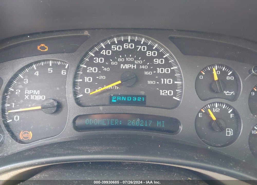 2004 CHEVROLET TAHOE Z71 VIN: 1GNEK13Z54R182786