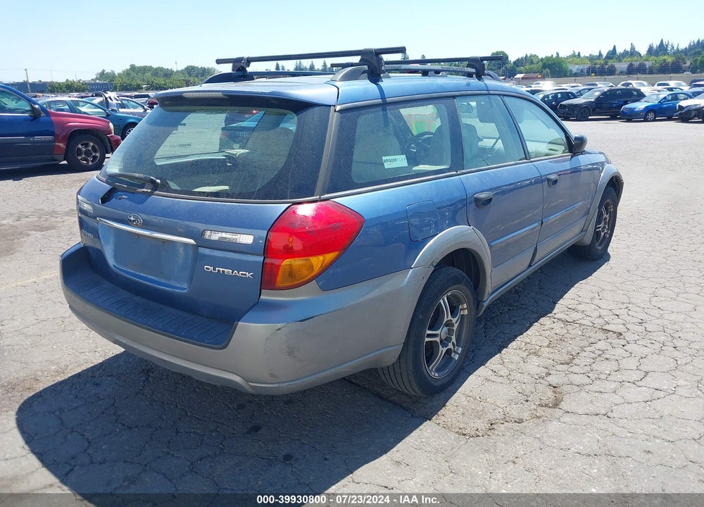 2007 SUBARU OUTBACK 2.5I BASIC VIN: 4S4BP61C877336010
