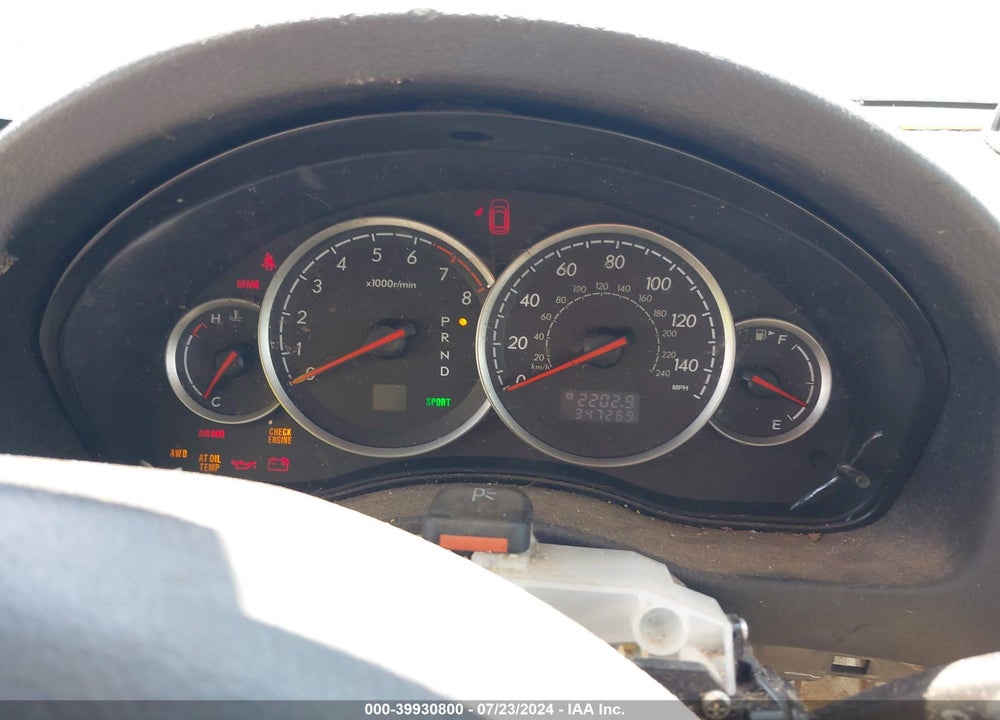 2007 SUBARU OUTBACK 2.5I BASIC VIN: 4S4BP61C877336010