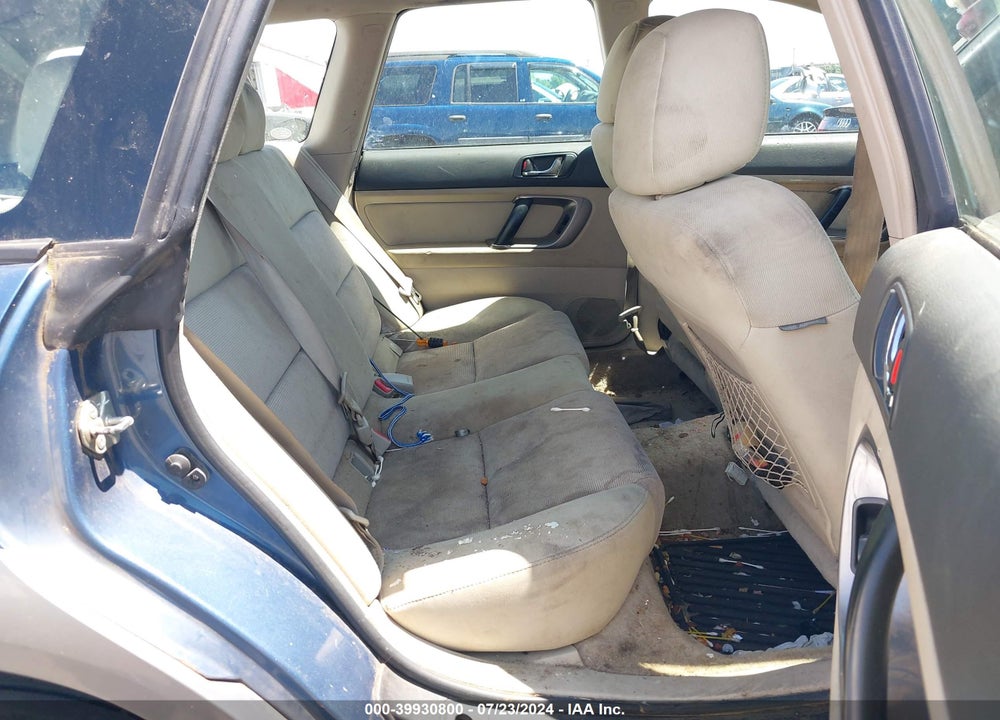 2007 SUBARU OUTBACK 2.5I BASIC VIN: 4S4BP61C877336010