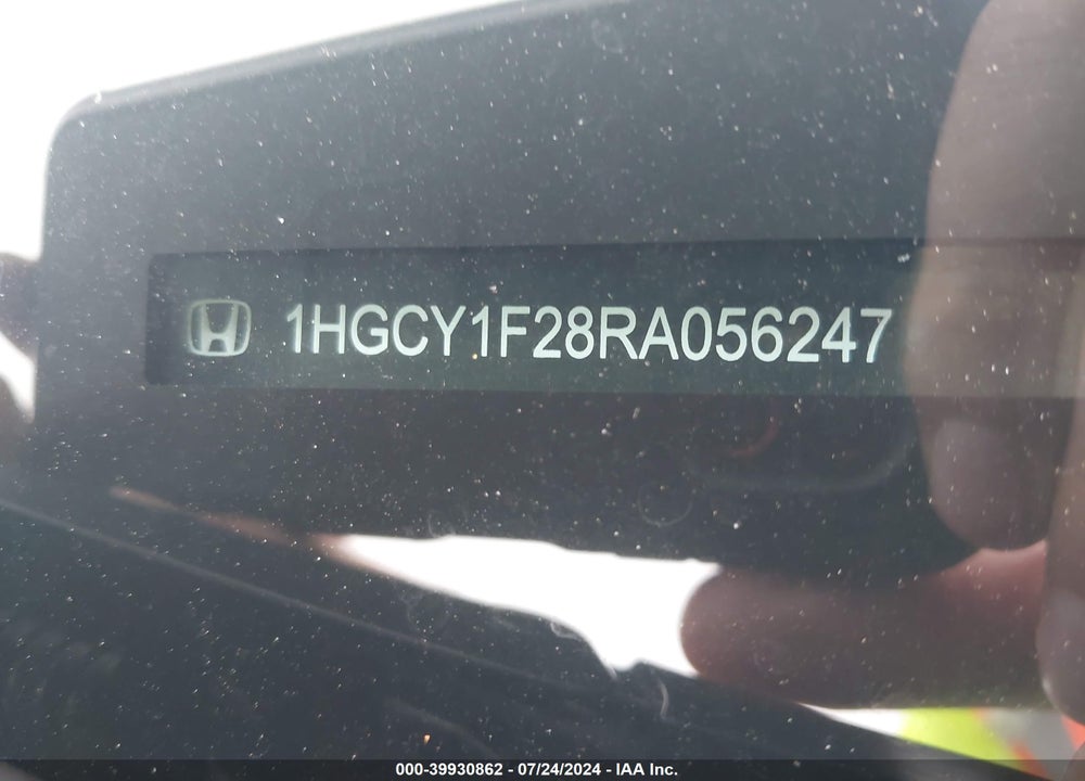 2024 HONDA ACCORD LX VIN: 1HGCY1F28RA056247