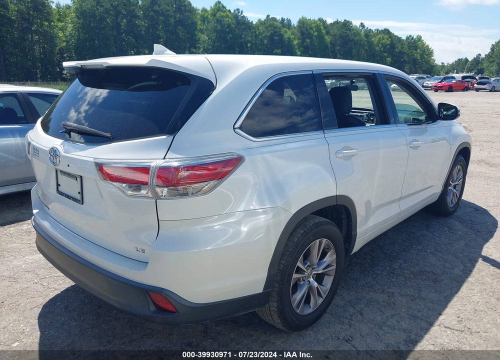 2015 TOYOTA HIGHLANDER LE PLUS V6 VIN: 5TDZKRFH9FS046127