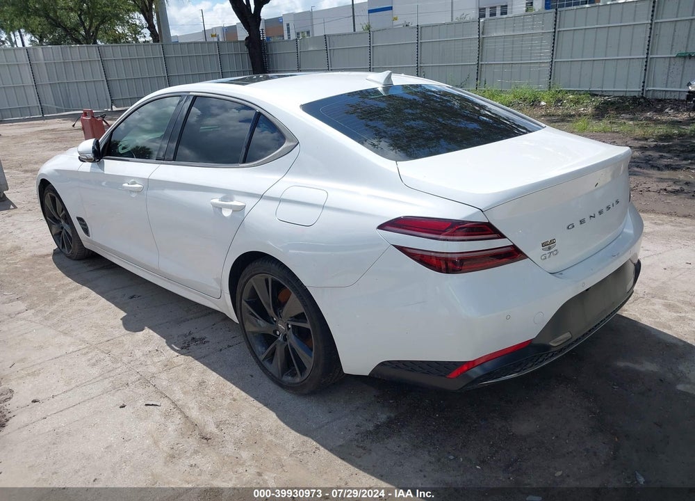 2023 GENESIS G70 2.0T RWD VIN: KMTG34TA3PU111891