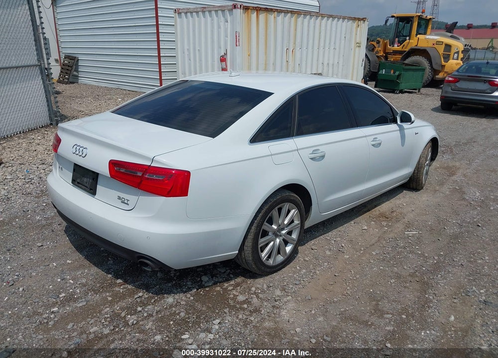 2014 AUDI A6 3.0T PREMIUM PLUS VIN: WAUFGAFC8EN036572