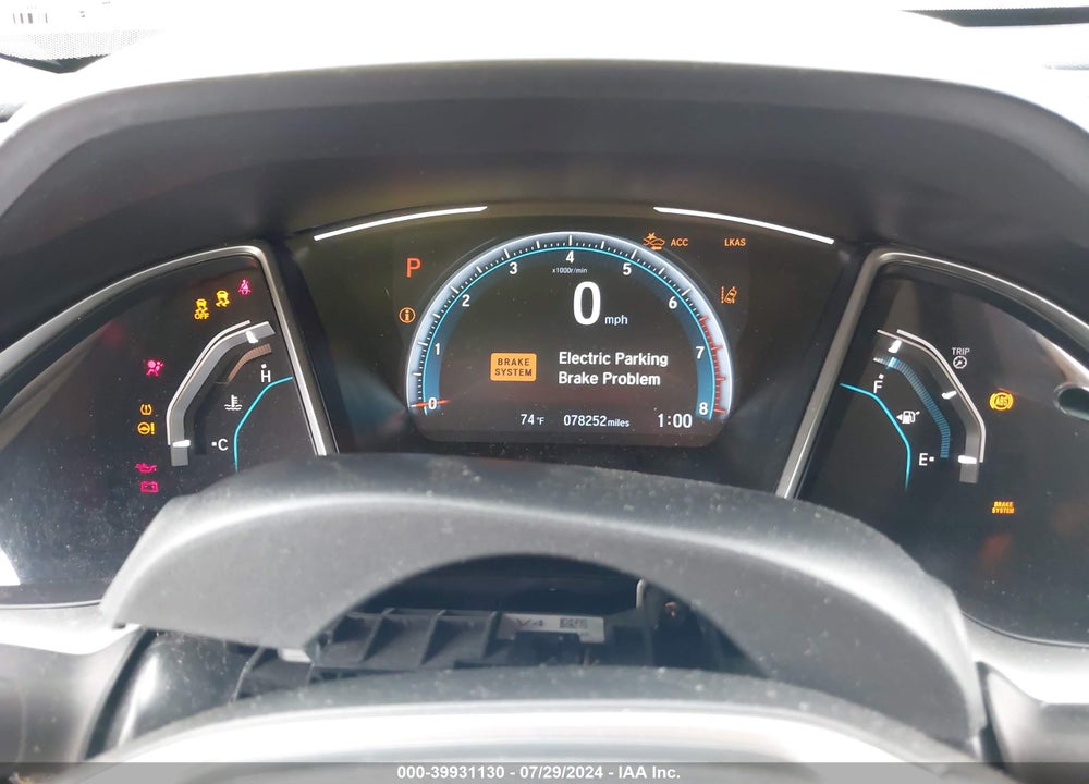 2021 HONDA CIVIC EX-L VIN: 19XFC1F72ME011493
