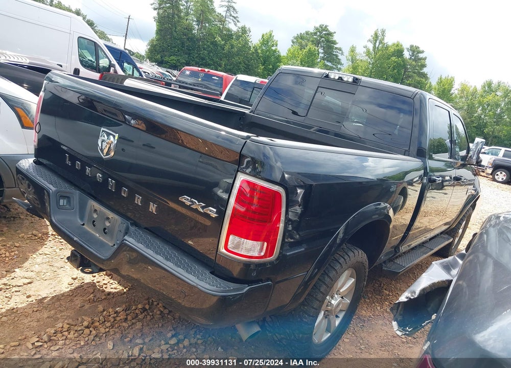 2018 RAM 2500 LONGHORN 4X4 6'4 BOX VIN: 3C6UR5GL0JG406062